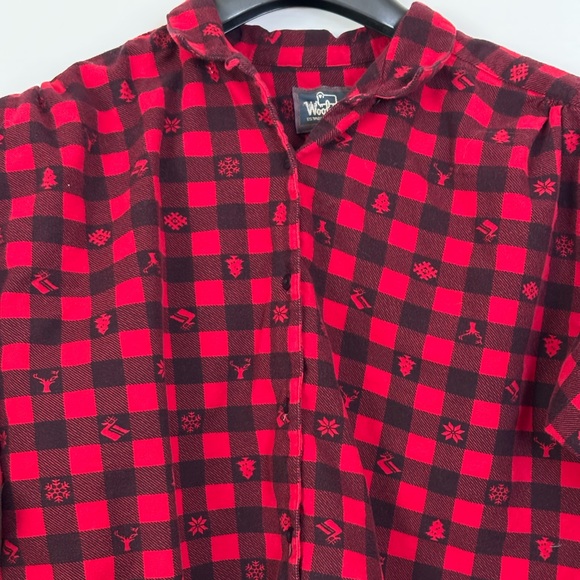 Vintage Woolrich Red and Black Flannel XL - Picture 2 of 9